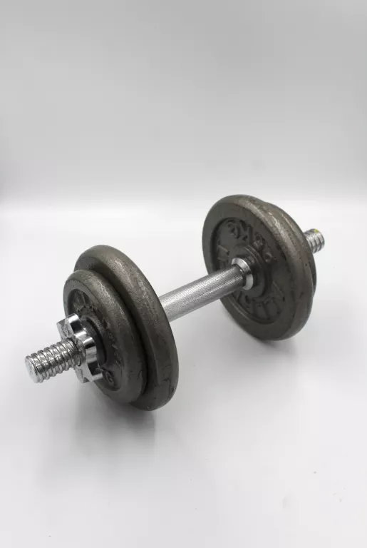 PLATINUM FITNESS HANTLE ŻELIWNE REGULOWANE 2X10KG ZESTAW HANTLI 20 KG