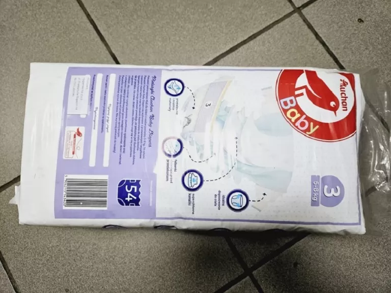 PIELUCHY AUCHAN BABY COMFORT MIDI 3 54 SZTUKI 5-8 KG