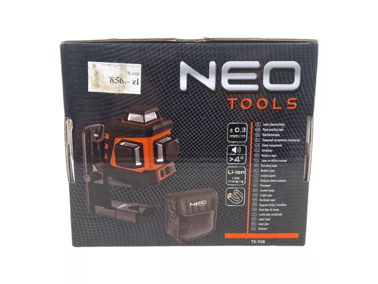 LASER KRZYŻOWY NEO TOOLS 75-108 20M ZIELONY