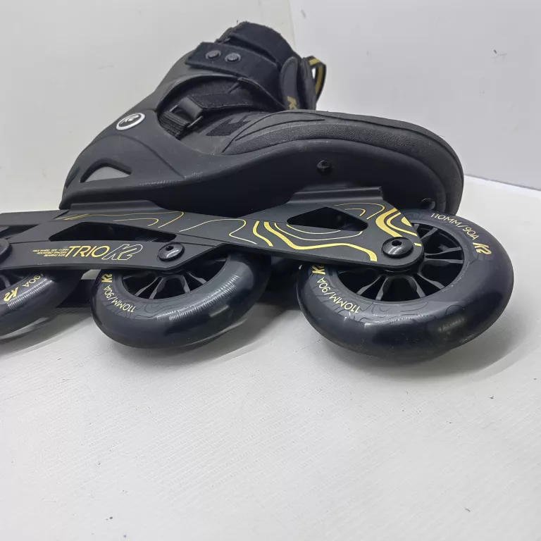 ROLKI ŁYŻWOROLKI FITNESS K2 TRIO 110 R. 39,5 BLACK PUDEŁKO