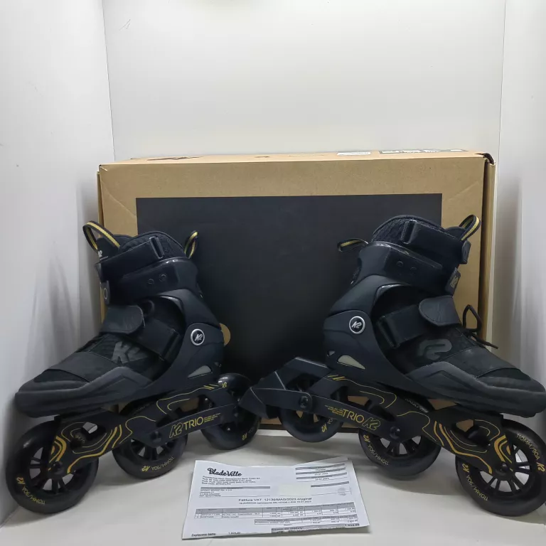 ROLKI ŁYŻWOROLKI FITNESS K2 TRIO 110 R. 39,5 BLACK PUDEŁKO