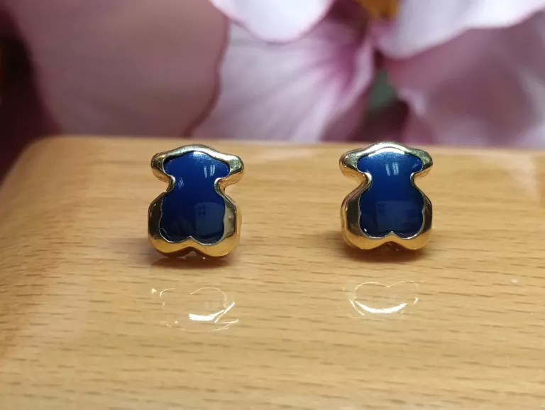 zlote-kolczyki-misie-z-granatowa-masa-312gr585-rynek-5-kety