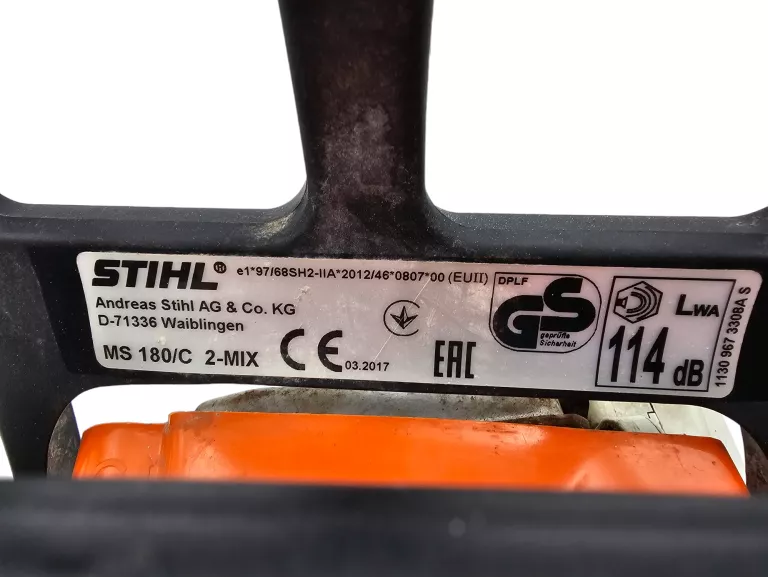 STIHL MS 180 PILARKA SPALINOWA, MOC 1,4 KW / 1,9 KM 35CM 2017 R
