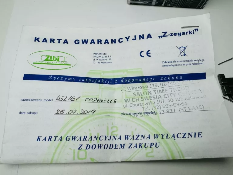 CARAVELLE ZEGAREK DAMSKI 45L161 KPL