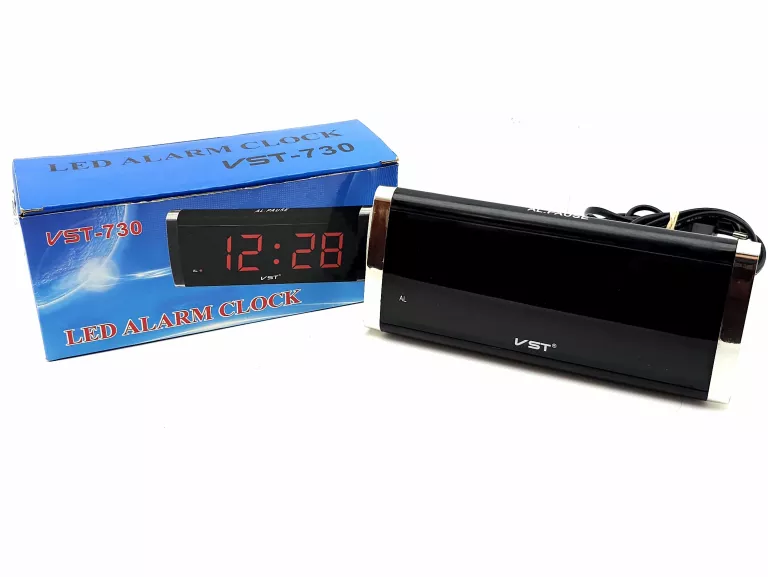 BUDZIK ZEGAR ELEKTRONICZNY SIECIOWY LED VST730