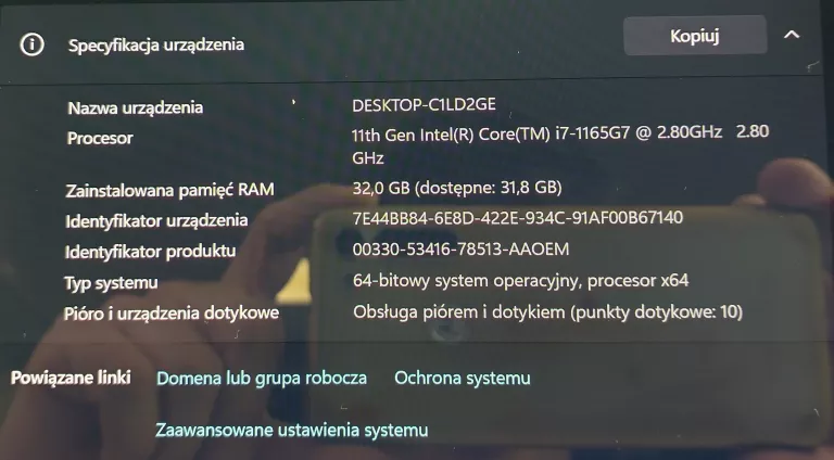 LAPTOP HP ENVY X360 CORE I7 32GB RAM 1TB SSD