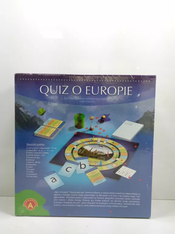 GRA PLANSZOWA QUIZ O EUROPIE ALEXANDER #IGŁA