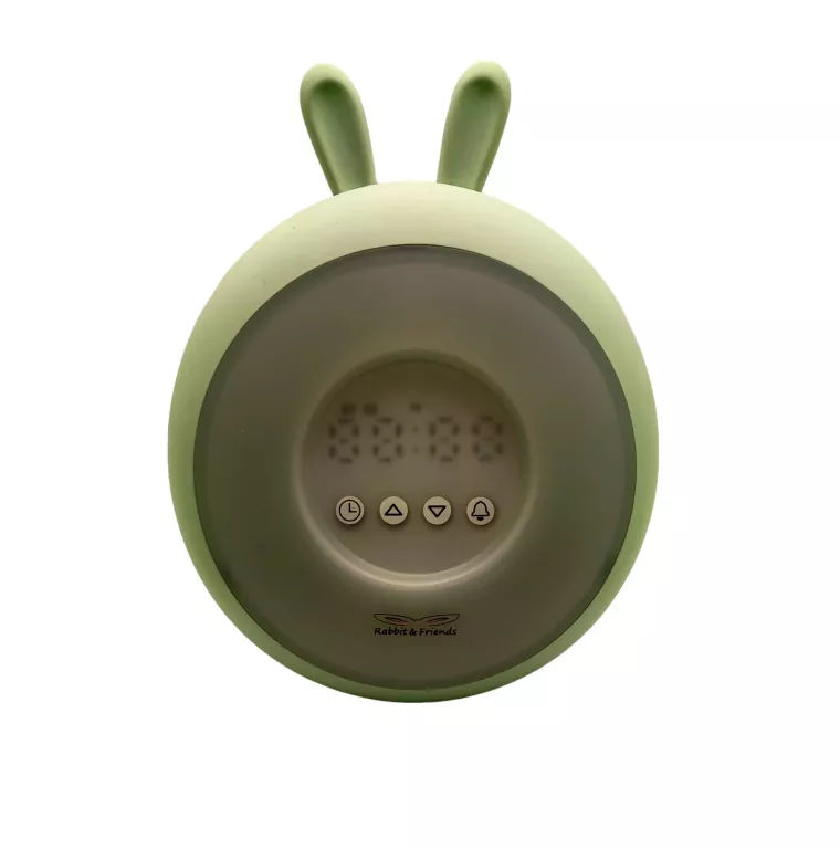 LAMPKA NOCNA Z BUDZIKIEM DLA DZIECI RABBIT&FRIENDS
