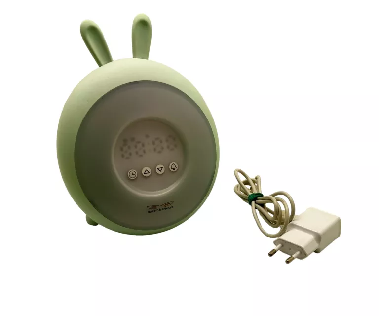 LAMPKA NOCNA Z BUDZIKIEM DLA DZIECI RABBIT&FRIENDS