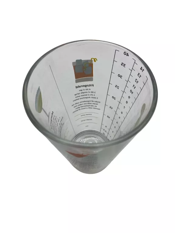 SHAKER SZKLANY Z METALOWYM WIEKIEM
