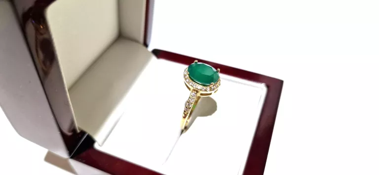 zloty-pierscionek-z-zielonym-agatem-pr585-41g-r19-certyfikat-rodzaj-wyrob-jubilerski