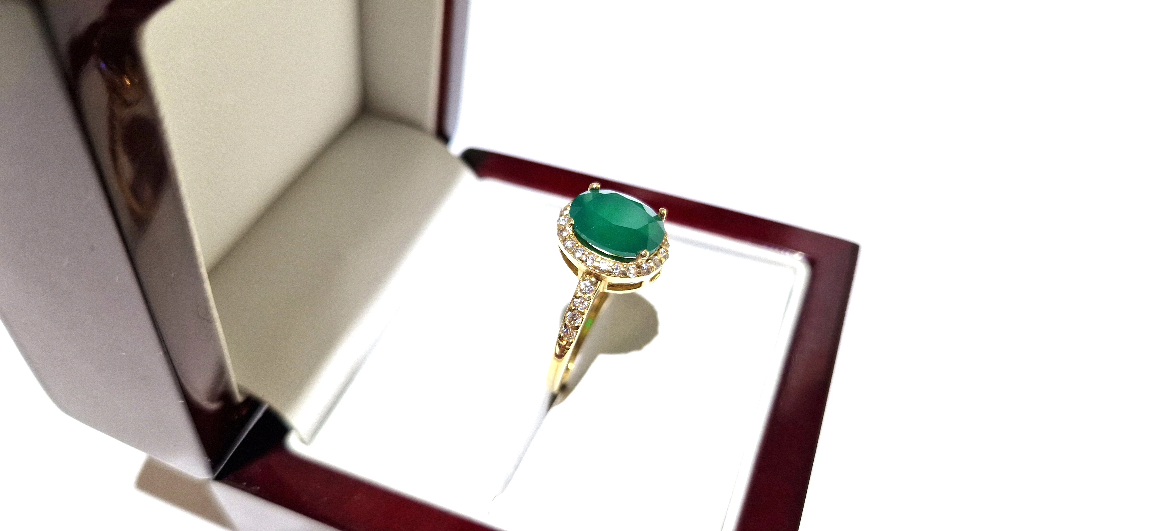 zloty-pierscionek-z-zielonym-agatem-pr585-41g-r19-certyfikat-rodzaj-wyrob-jubilerski