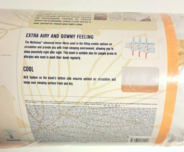 KOŁDRA DORMEO 140X200 DUVET EUCALYPTUS ZAMKNIĘTA FABRYCZNIE !