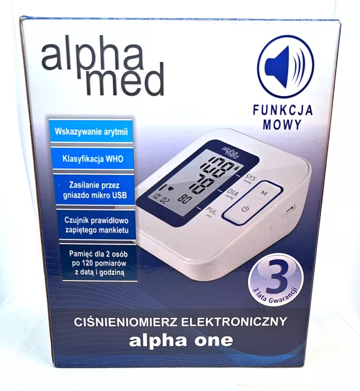 CIŚNIENIOMIERZ NARAMIENNY ALPHA ONE (B07)