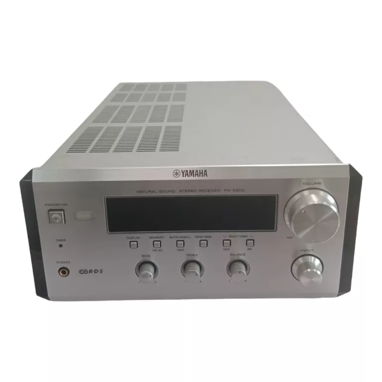 AMPLITUNER YAMAHA RX-E600 2.1 SREBRNY GŁOŚNIKI YAMAHA NS-BP200 + PILOT KBL