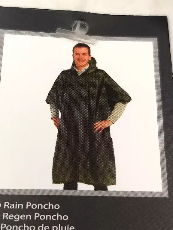 PRZECIWDESZCZOWE PONCHO 155-190CM 25L