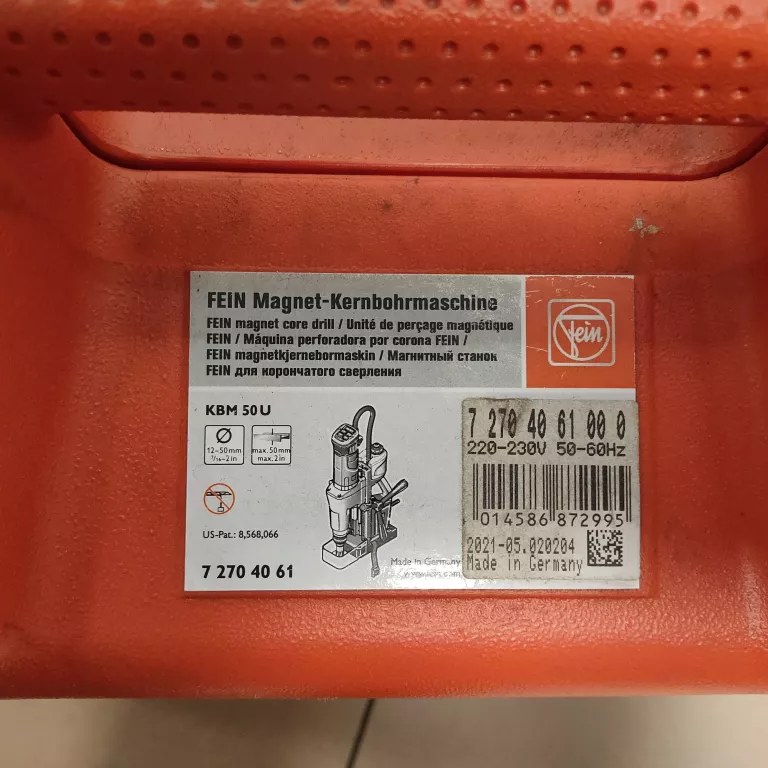 WIERTARKA MAGNETYCZNA FEIN KBM 50 U
