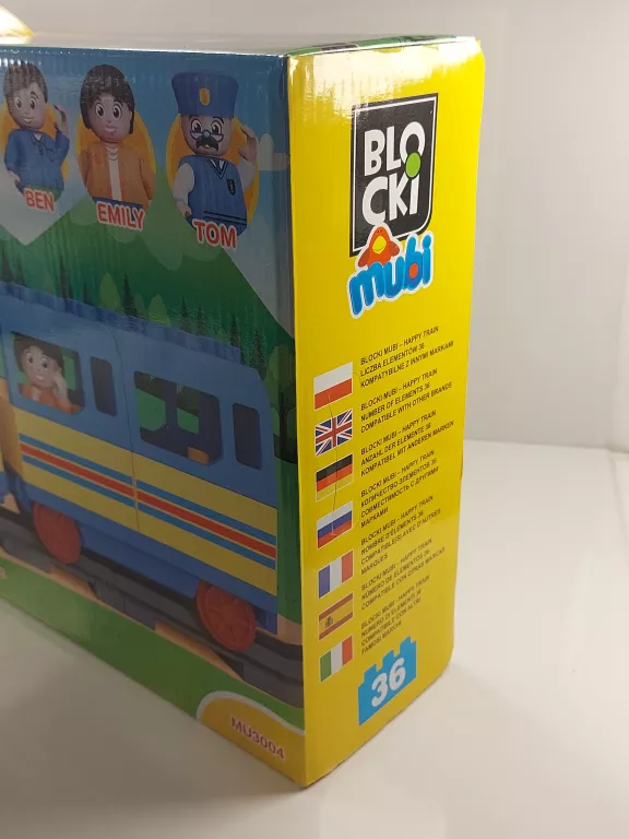 KLOCKI BLOCKI MUBI. WESOŁY POCIĄG MU3004