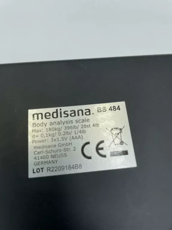WAGA ŁAZIENKOWA MEDISANA BS 484