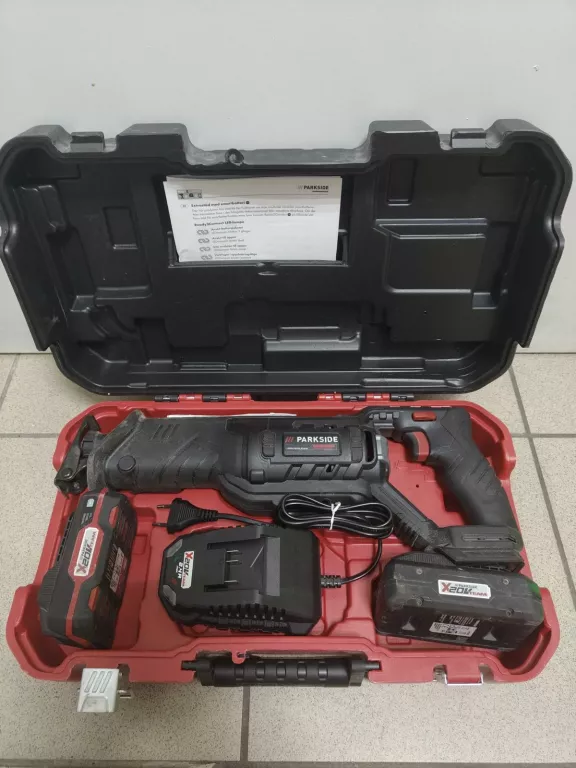 PIŁA SZABLASTA ELEKTRYCZNA PARKSIDE PSSAP A1 2AKU WALIZKA