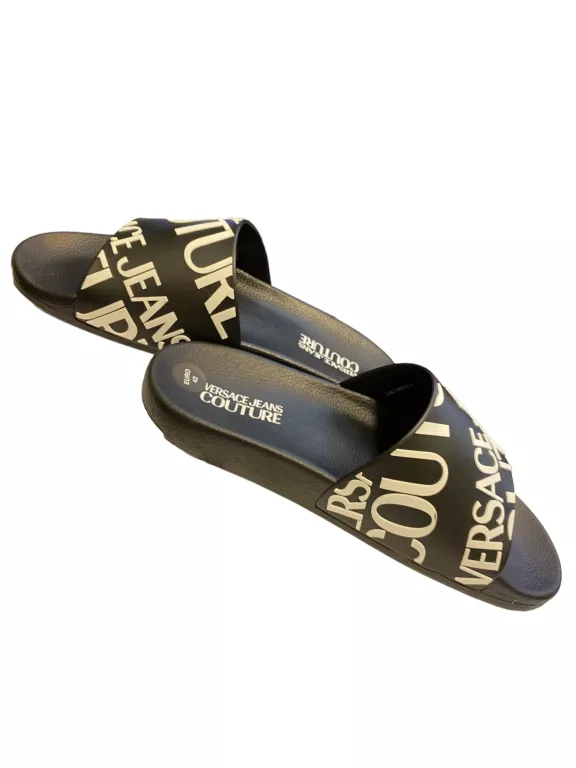 KLAPKI VERSACE JEANS COUTURE CZARNE R42