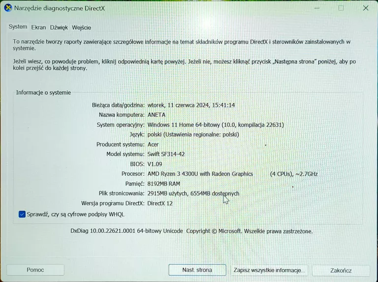 LAPTOP ACER SWIFT 3 SF314-43 14 " AMD RYZEN 5 F372