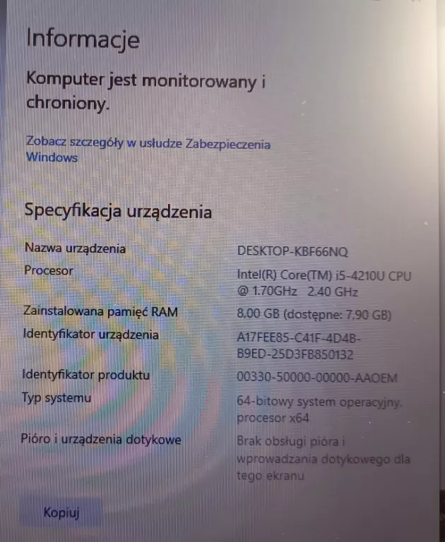 LAPTOP HP ELITEBOOK 840 G2/I5-4210U/8GBRAM + ZASILACZ