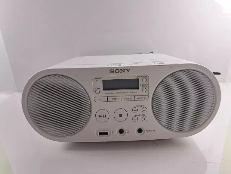 RADIO SONY ZS-PS50 CD MP3 USB BIAŁE