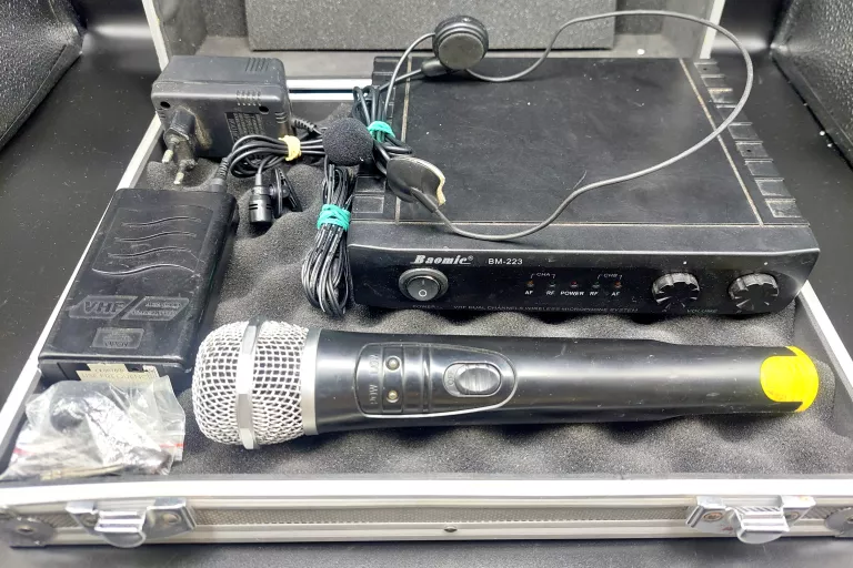 ZESTAW MIKROFONÓW BEZPRZEWODOWYCH BAOMIC BM 223