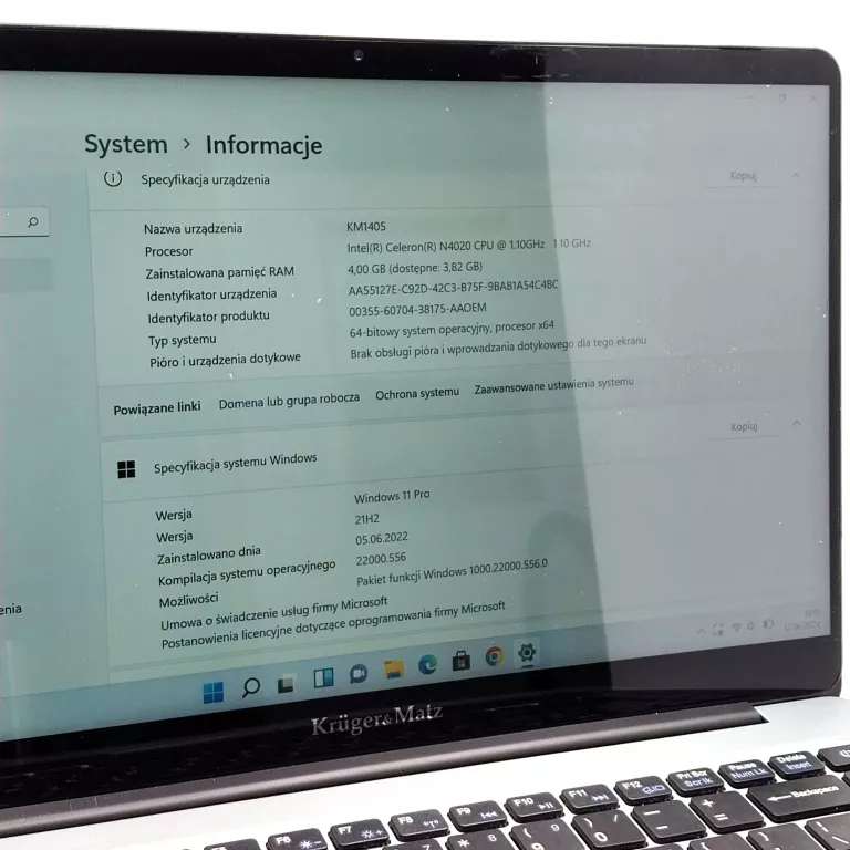 LAPTOP ULTRABOOK, LAPTOP KRUGER&MATZ EXPLORE 1406
