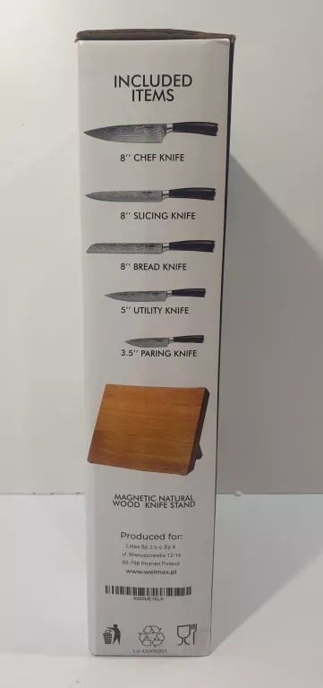 noze-stalowe-welmax-komplet-5-nozy-ean-gtin-617616010820