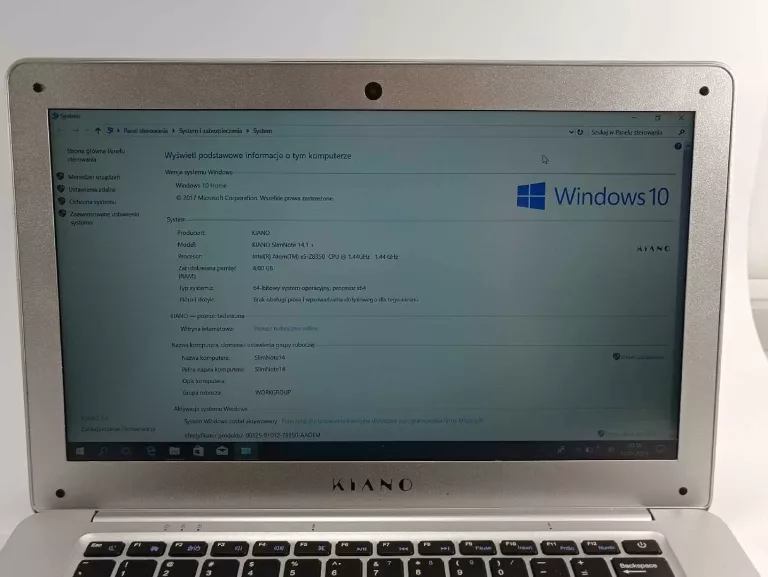 LAPTOP KIANO SLIMNOTE 14.1 14,1 " INTEL ATOM 4 GB / 32 GB