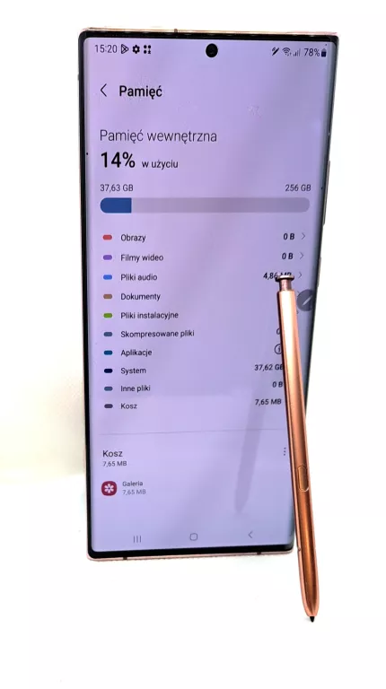 SMARTFON SAMSUNG GALAXY NOTE 20 ULTRA 5G 256 GB BRĄZOWY