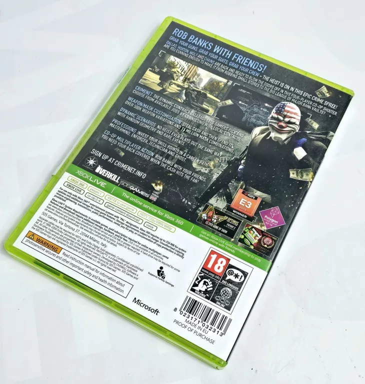 GRA PAY DAY 2 XBOX 360