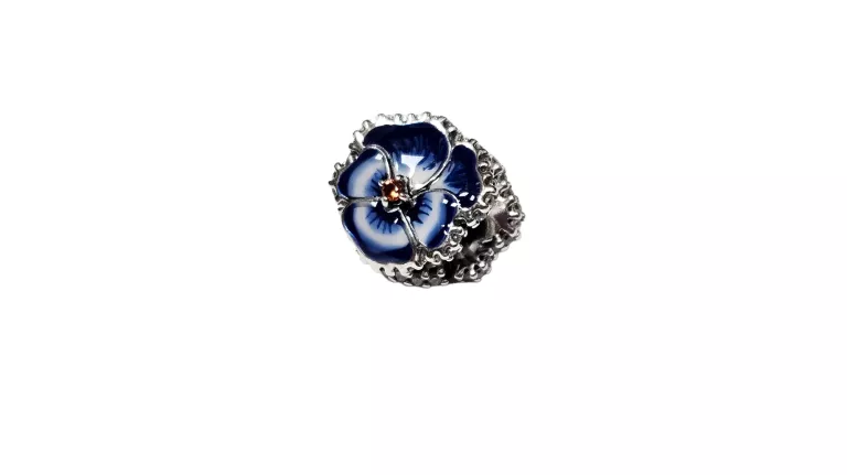 BRANSOLETKA PANDORA 925 15,59G 20CM + CHARMS BŁĘKITNY BRATEK