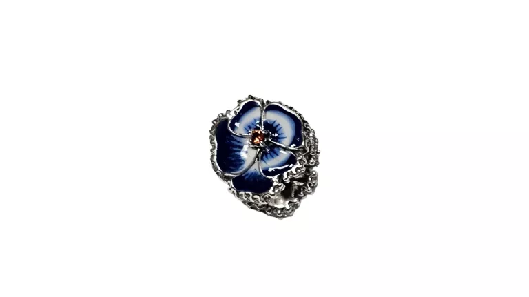 BRANSOLETKA PANDORA 925 15,59G 20CM + CHARMS BŁĘKITNY BRATEK