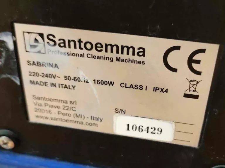 ODKURZACZ PIORĄCY SANTOEMMA SABRINA CLASS 1 Z METALOWĄ SSAWKĄ