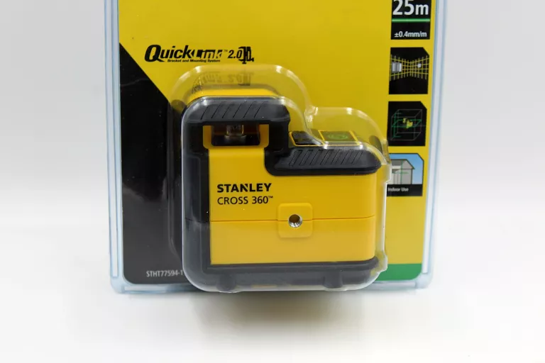 LASER LINIOWY KRZYŻOWY STANLEY CROSS 360 (STHT77594-1) + AKCESORIA