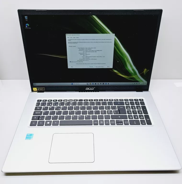 ACER ASPIRE 3 /INTEL PENTIUM SILVER N6000/ 8RAM/1000ROM/ŁADOWARKA