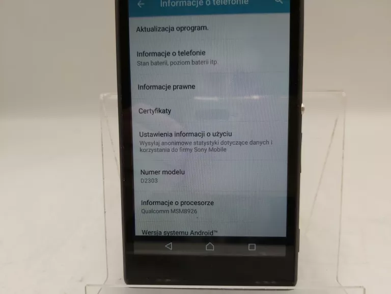 TELEFON SONY XPERIA M2 LTE 1/8GB, USZKODZONY, NIE CZYTA SIM!