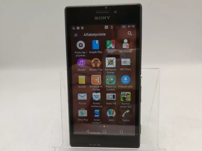 TELEFON SONY XPERIA M2 LTE 1/8GB, USZKODZONY, NIE CZYTA SIM!