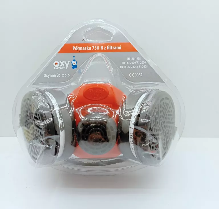 PÓŁMASKA PRZECIWPYŁOWA GUMOWA CLIMAX + FILTRY P3