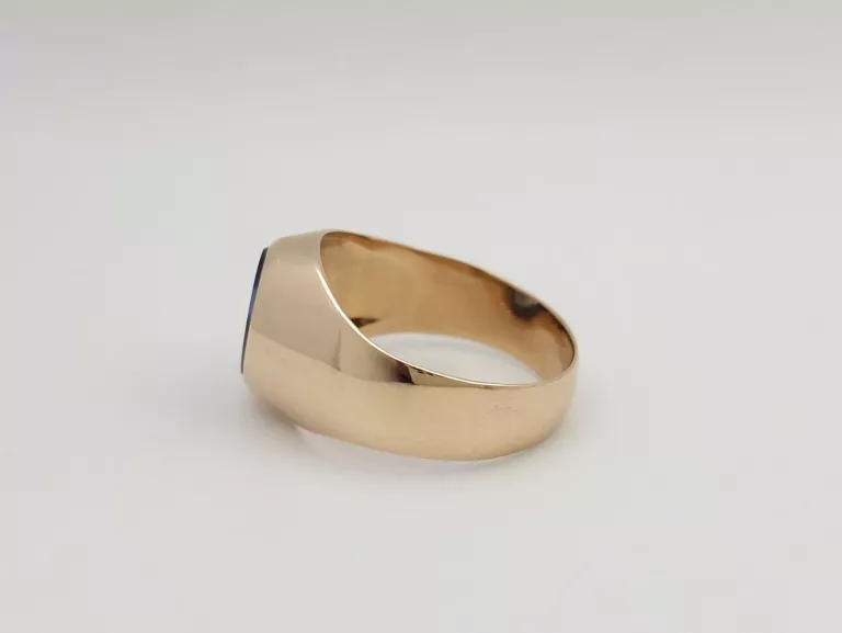 piekny-zloty-sygnet-z-niebieskim-kamieniem-585-14k-r28-979g-rodzaj-wyrob-jubilerski