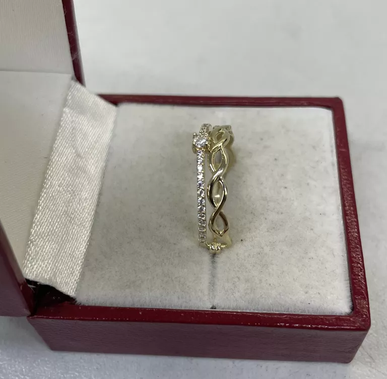 PIĘKNY ZŁOTY PIERŚCIONEK 14K 1,76G