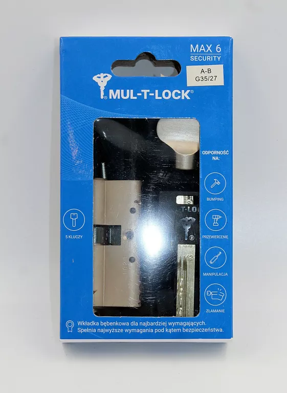 WKŁADKA DO DRZWI MUL-T-LOCK CLASSIC G35/27 MM SATYNA