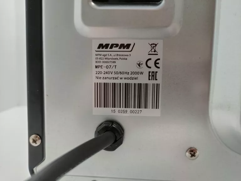 MINI PIEKARNIK MPM MPE-07