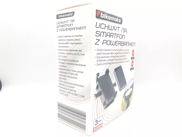 UCHWYT NA SMARTFON Z POWERBANKIEM BIKEMATE