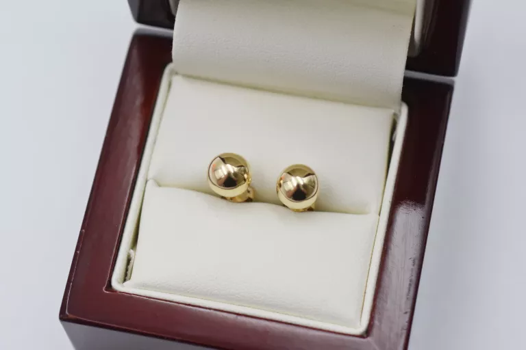 zlote-kolczyki-kulki-585-190g-2cm-stan-11323-2