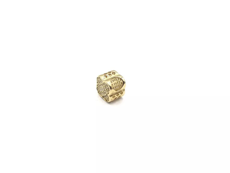 ZŁOTA ZAWIESZKA CHARMS CYRKONIE 585 / 1,61 G