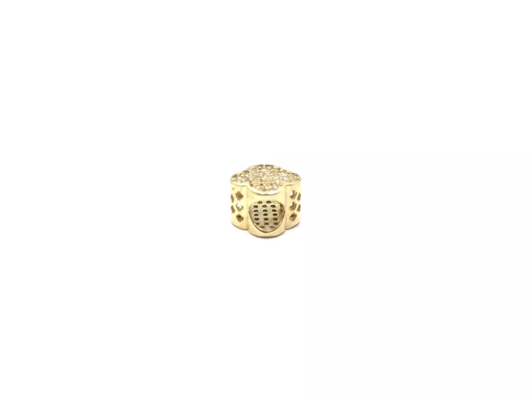 ZŁOTA ZAWIESZKA CHARMS CYRKONIE 585 / 1,61 G